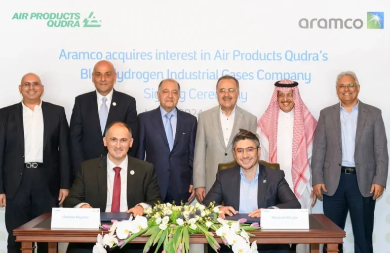 aramco-adquirira-el-50%-de-la-empresa-de-gases-industriales-blue-hydrogen