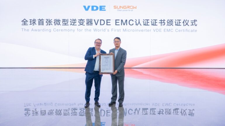 sungrow-logra-la-primera-certificacion-vde-emc-del-mundo-para-su-microinversor