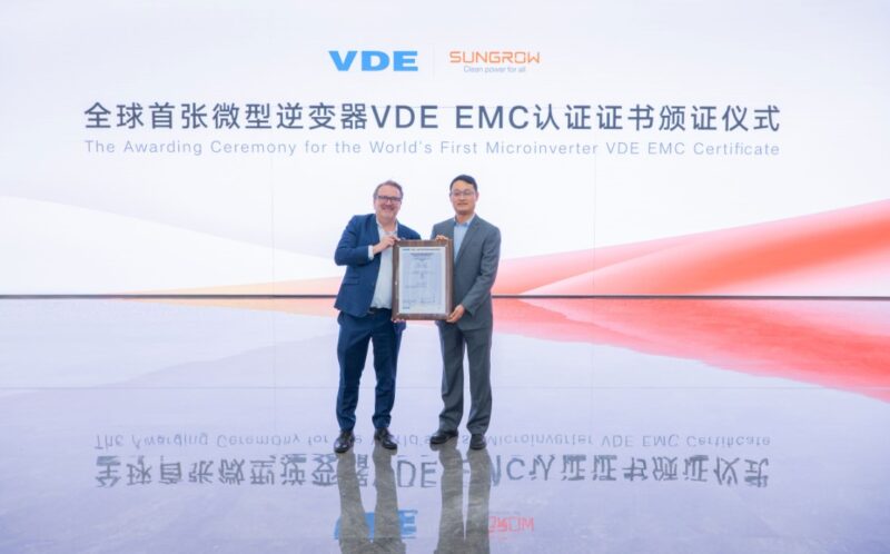 sungrow-logra-la-primera-certificacion-vde-emc-del-mundo-para-su-microinversor