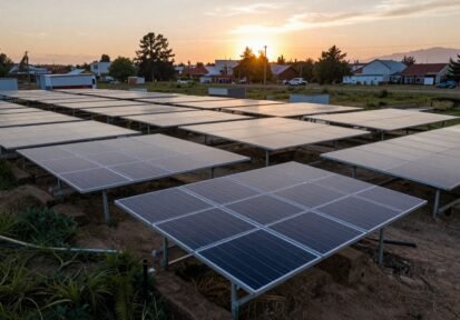 Sistema de montaje para instalaciones fotovoltaicas en muros de gaviones