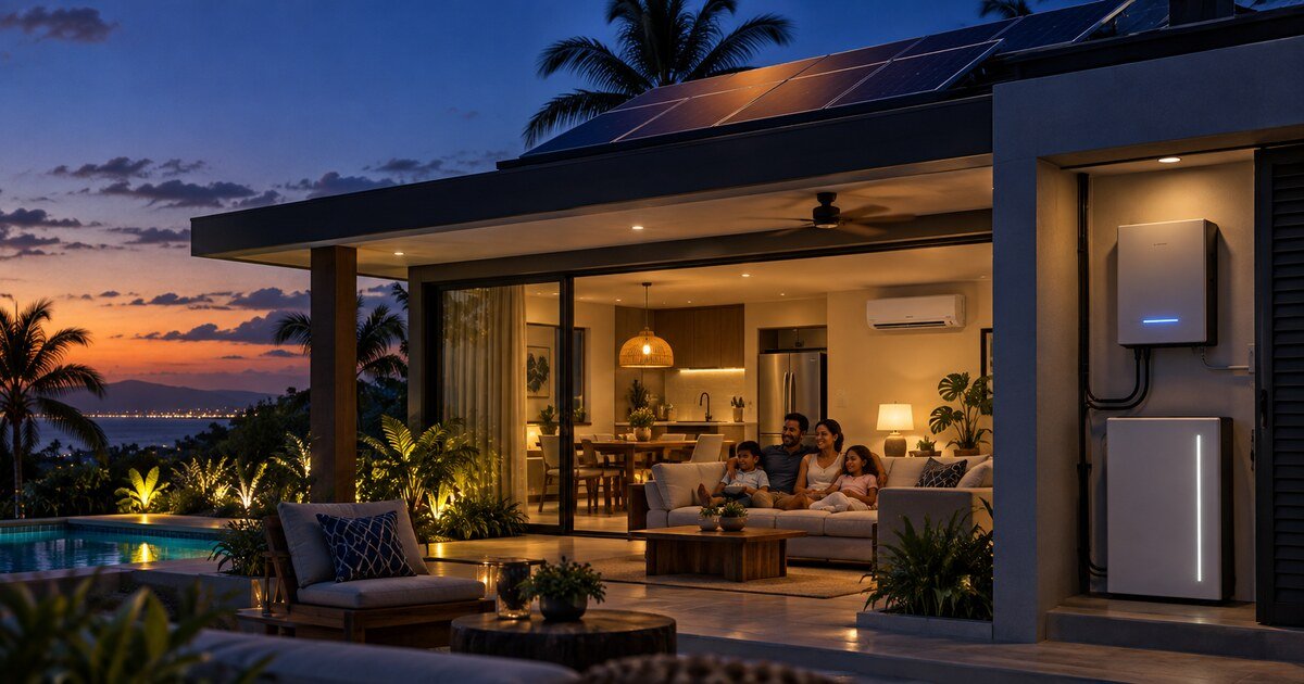 cuánto dura una batería solar alimentando una casa