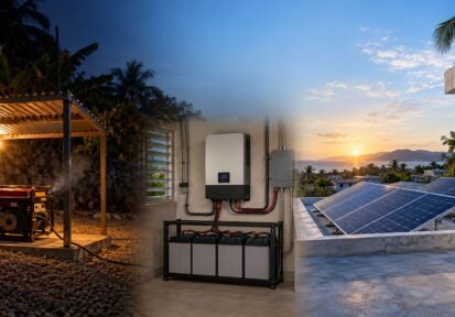 solar con baterías