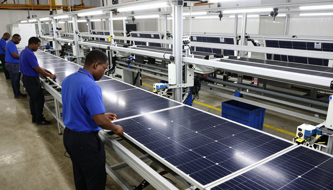 Capacidades de fabricación de paneles solares en África alcanzan 3.5 GW en 2026