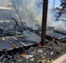 Impacto de un incendio forestal en proyectos solares listos para construir