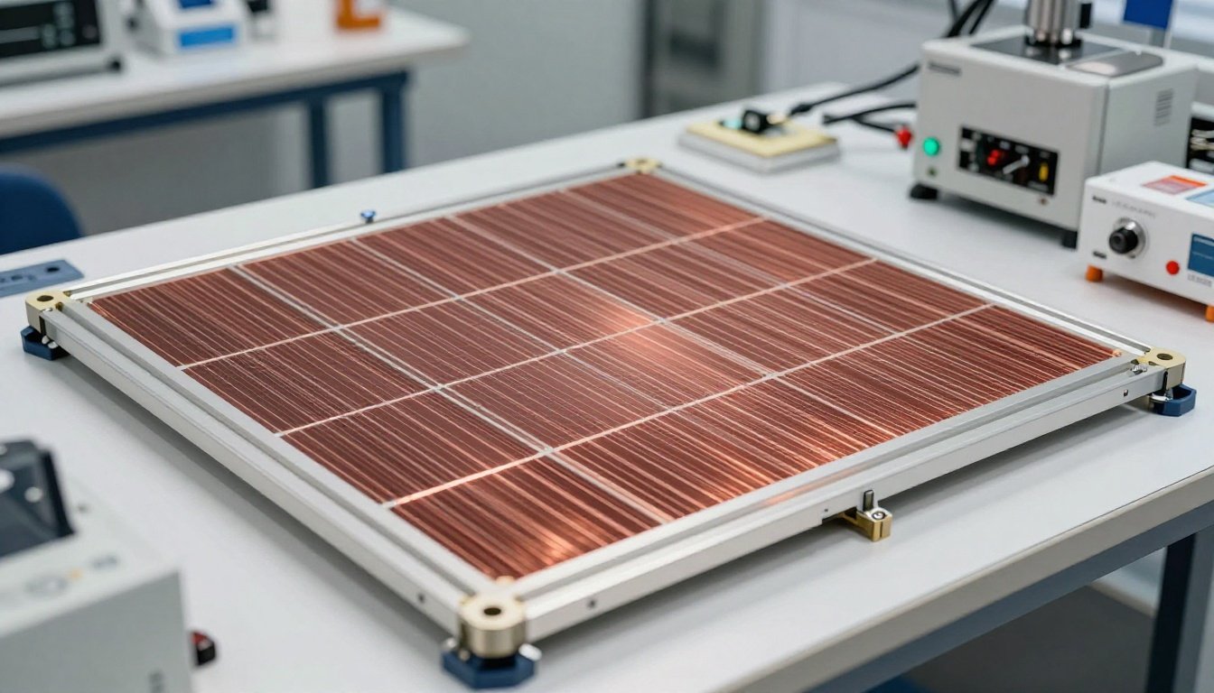 Innovación en células solares con pasta de cobre para mejorar la eficiencia energética