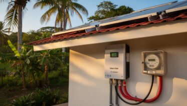 Cargar una batería solar desde paneles y la red eléctrica
