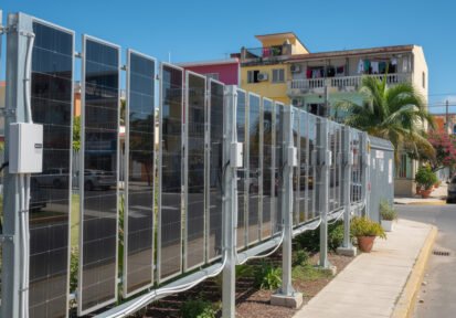 Cercas fotovoltaicas bifaciales y su futuro en República Dominicana