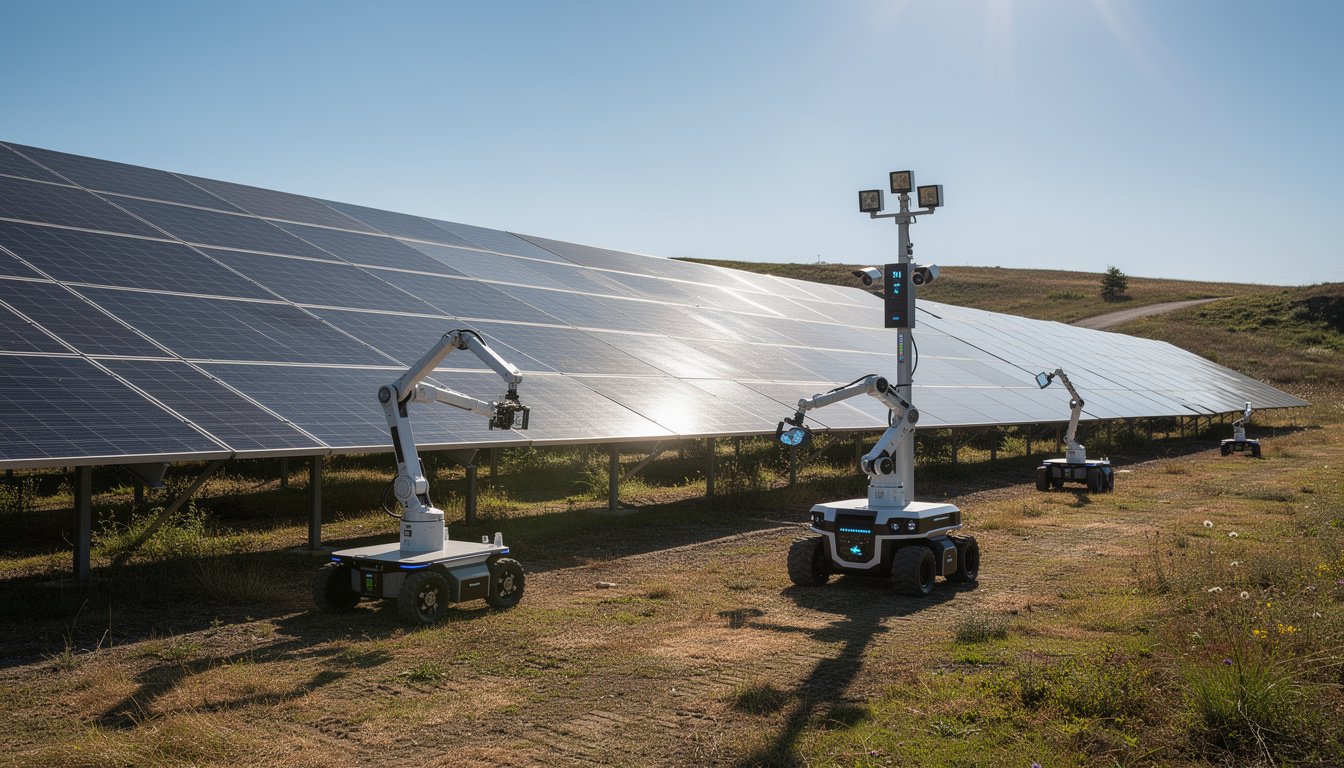 Cómo la Inteligencia Artificial y la Robótica Mejoran la Eficiencia en Proyectos Solares