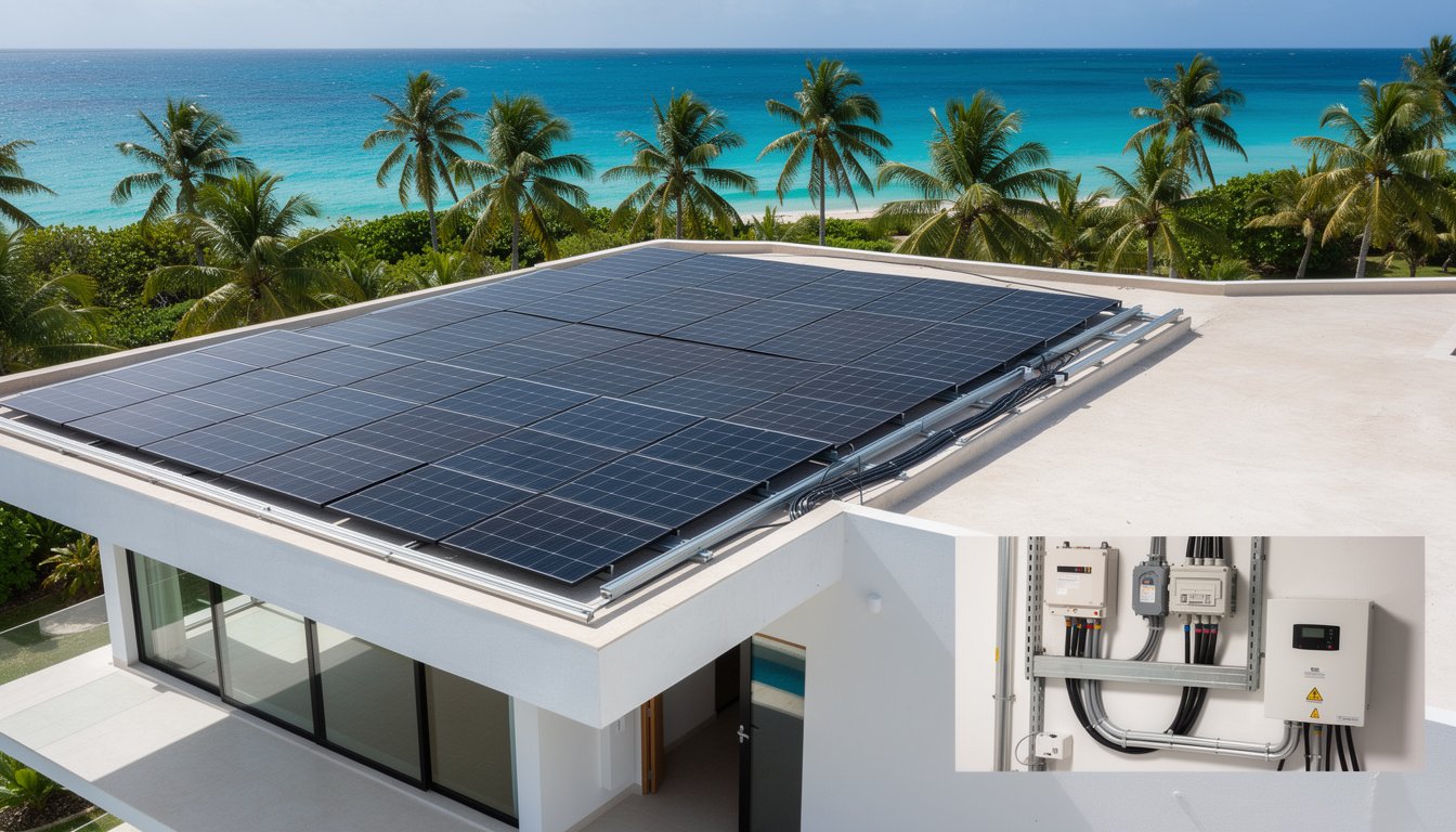 Guía para la instalación de paneles solares en villas en Punta Cana