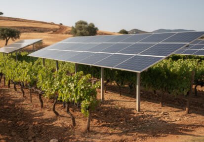 Los beneficios de la agrivoltaica en el cultivo de uvas
