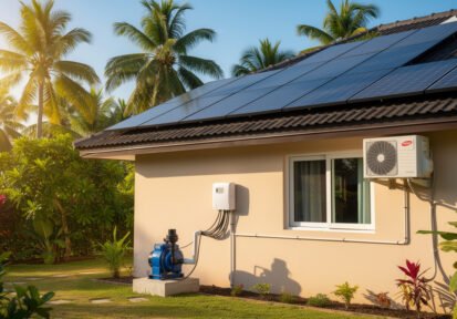 ¿Los sistemas solares pueden alimentar una bomba de agua y aires acondicionados simultáneamente?