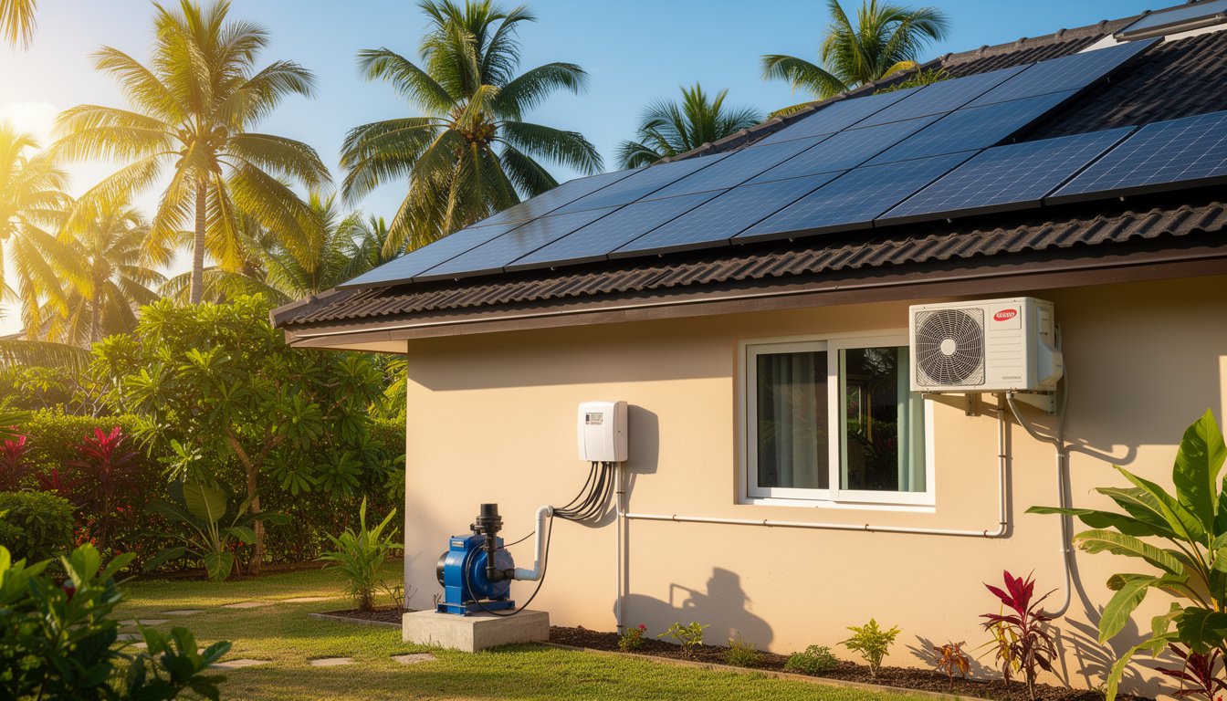 ¿Los sistemas solares pueden alimentar una bomba de agua y aires acondicionados simultáneamente?