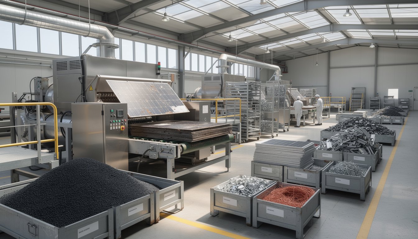 Reciclaje innovador de paneles solares en la industria dominicana